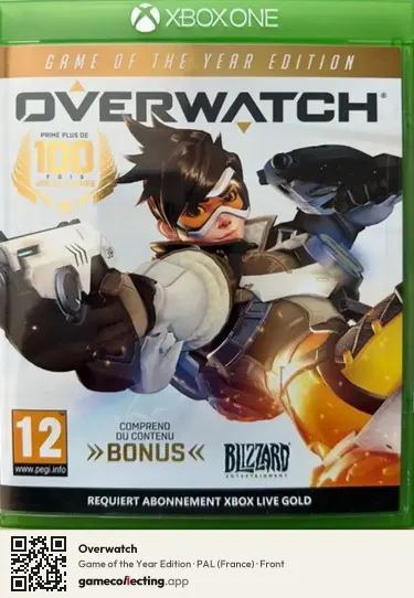 Overwatch Xbox One, France box front