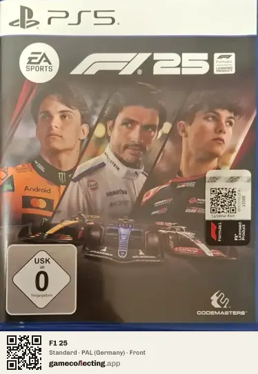 F1 25 PlayStation 5, Germany box front