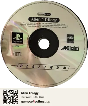 Alien Trilogy PlayStation, PAL disc