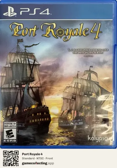 Port Royale 4 PlayStation 4, NTSC box front