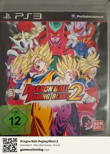 Dragon Ball: Raging Blast 2 PlayStation 3, Germany box front