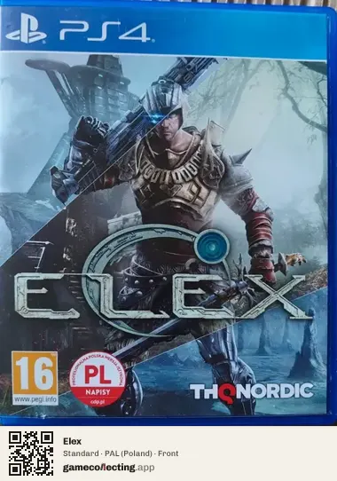 Elex PlayStation 4, Poland box front