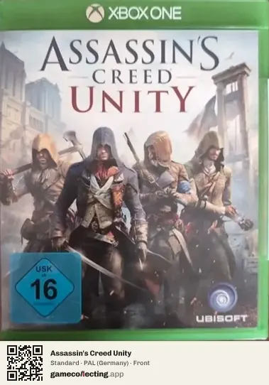 Assassin's Creed Unity Xbox One, Germany box front