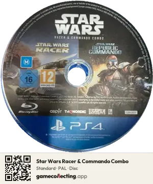 Star Wars Racer & Commando Combo PlayStation 4, PAL disc