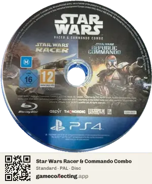 Star Wars Racer & Commando Combo PlayStation 4, PAL disc