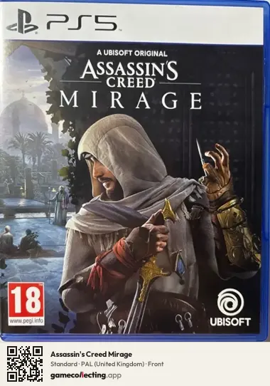 Assassin's Creed Mirage PlayStation 5, United Kingdom box front