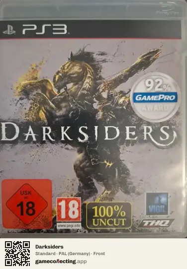 Darksiders PlayStation 3, Germany box front