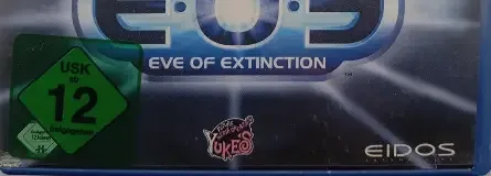 EOE: Eve of Extinction, the USK square on its front