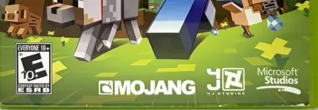 Minecraft: Xbox 360 Edition, the ESRB box on its front