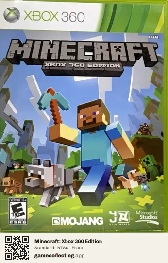 Minecraft: Xbox 360 Edition Xbox 360, NTSC box front