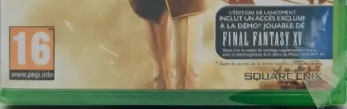 Final Fantasy Type-0 HD, the PEGI square on its front