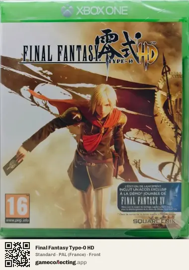 Final Fantasy Type-0 HD Xbox One, France box front
