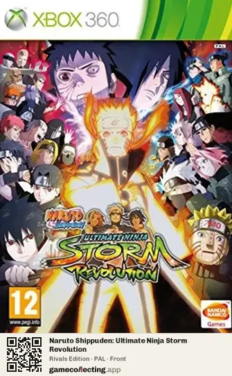 Naruto Shippuden: Ultimate Ninja Storm Revolution Xbox 360, PAL box front